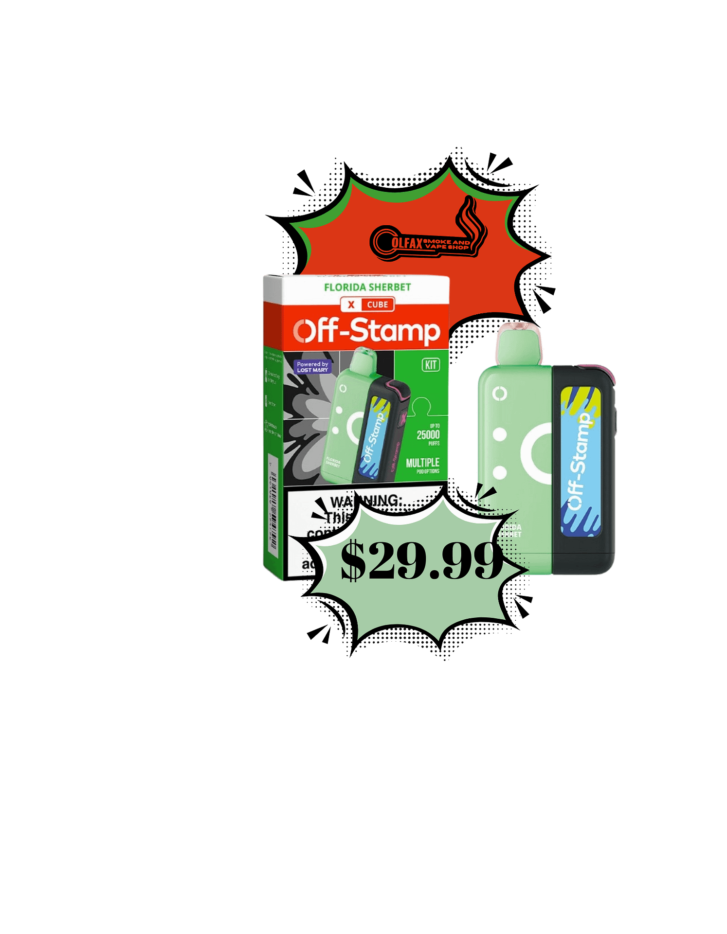elf bar vape uk Florida Sherbet Off Stamp X-Cube Kit main image 0